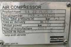 Atlas-Copco-Screw-Air-Compressor-GA22-HP30-Name-Plate