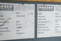 Kaeser-Compressor-BSD-72-Name-Plate