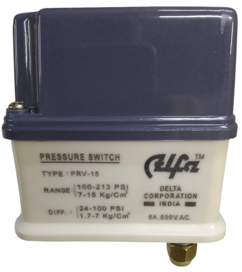 Alfa Pressure Switch for Air Compressor Model PRV 15